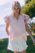 Striped Printed Blouse