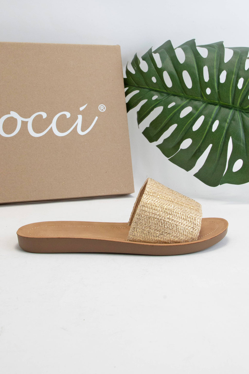 CCOCCI COMFORTABLE FLEXIBLE SOLE SLIDE SANDAL