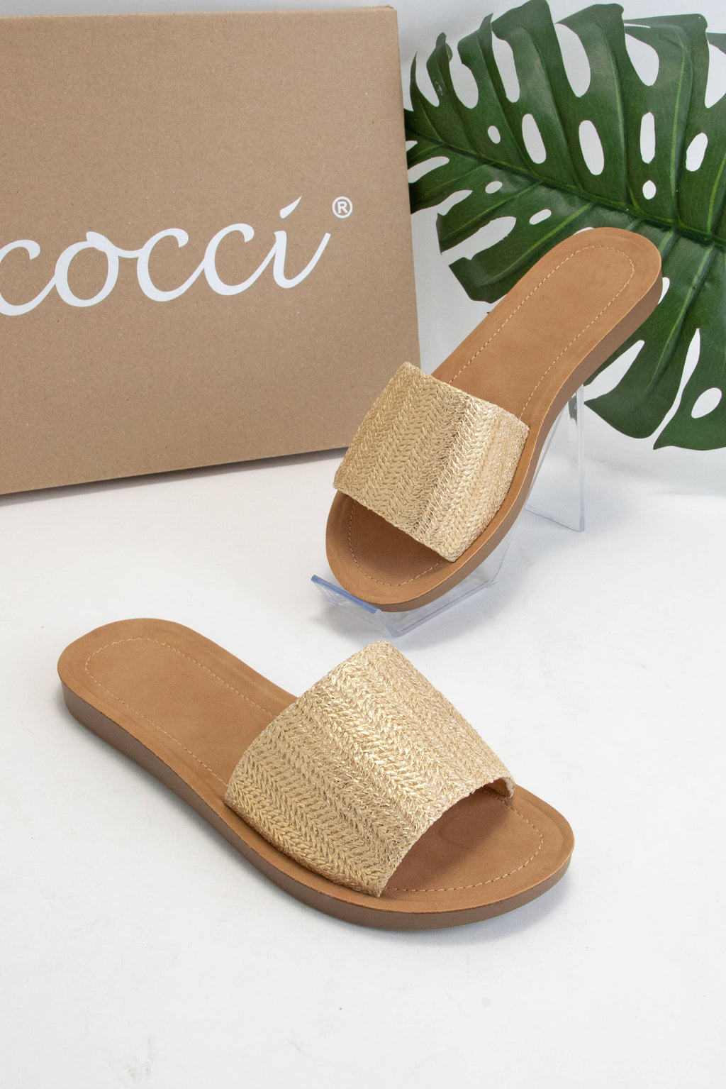 CCOCCI COMFORTABLE FLEXIBLE SOLE SLIDE SANDAL