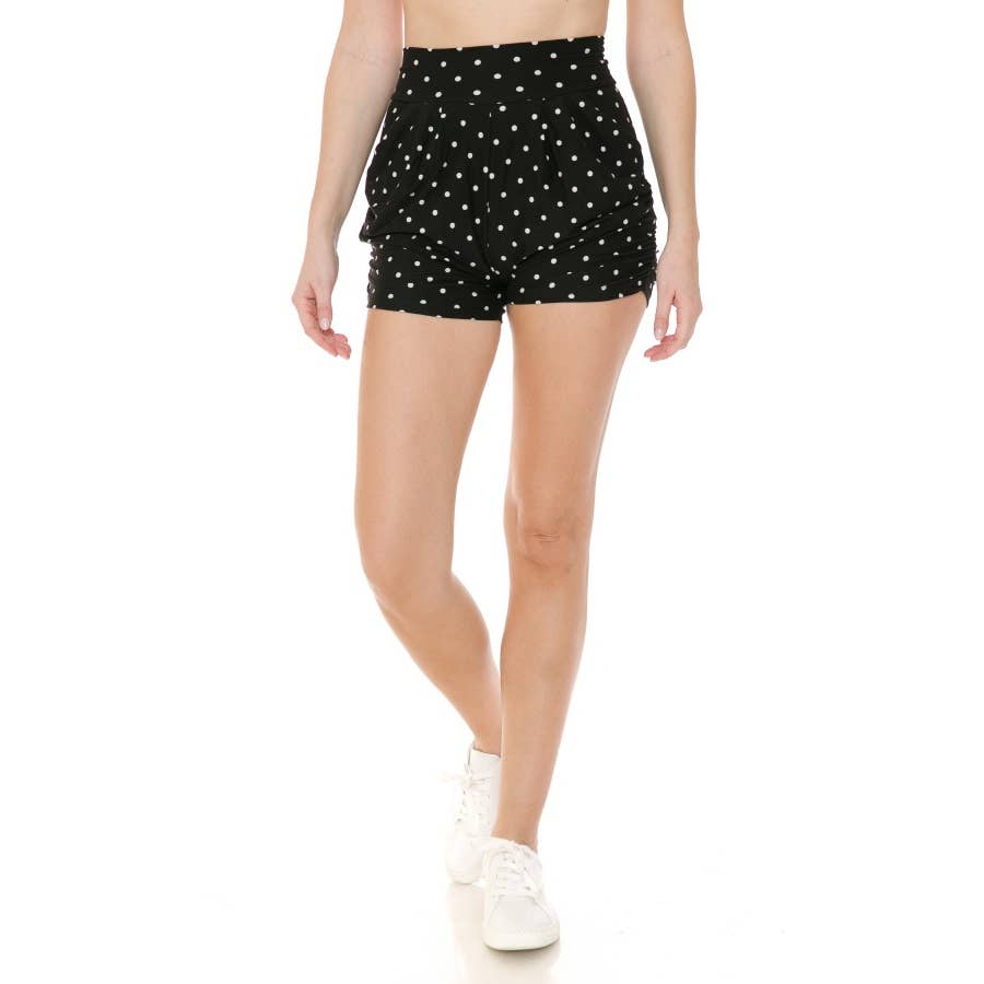 Buttery Soft High Waist Print Harem Shorts
