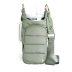 HydroBag®  HANDLE™  Sage Green with Solid Vegan Leather Trim