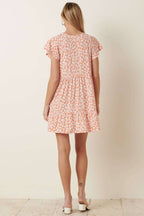 FLOWER PRINT BABYDOLL DRESS