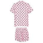 Black & Pink Mini Coquette Bows Valentine's Loungewear Set